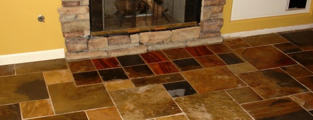 Beautiful slate floor