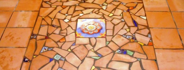 Unique mosaic floor