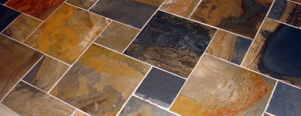 Custom slate floor