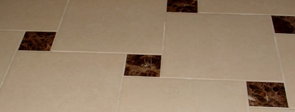 Custom tile floor design