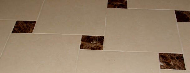 Custom tile floor design