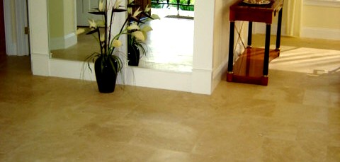 Modern tiled floor