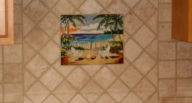 Custom kitchen tile