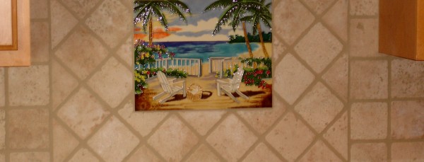 Custom kitchen tile
