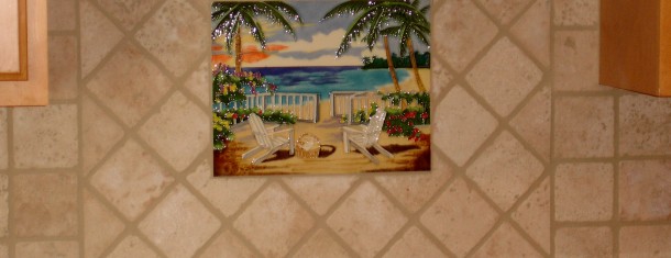 Custom kitchen tile