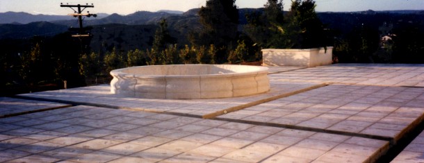 Large outdoor patio