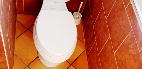 Bathroom floor and wall